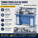 Tornio Bernardo Profi 750 Vario / 230 V – Compatto con variatore