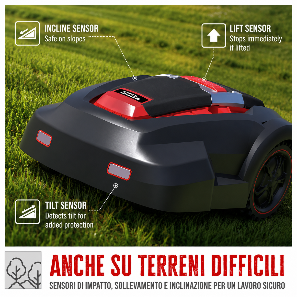 Utensile da giardinaggio Güde robot tagliaerba GRR 240.1