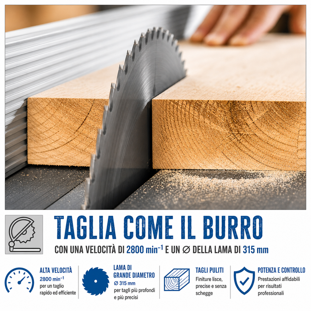 Sega da banco per legno Guede 230 V