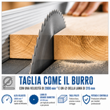 Sega da banco per legno Guede 230 V