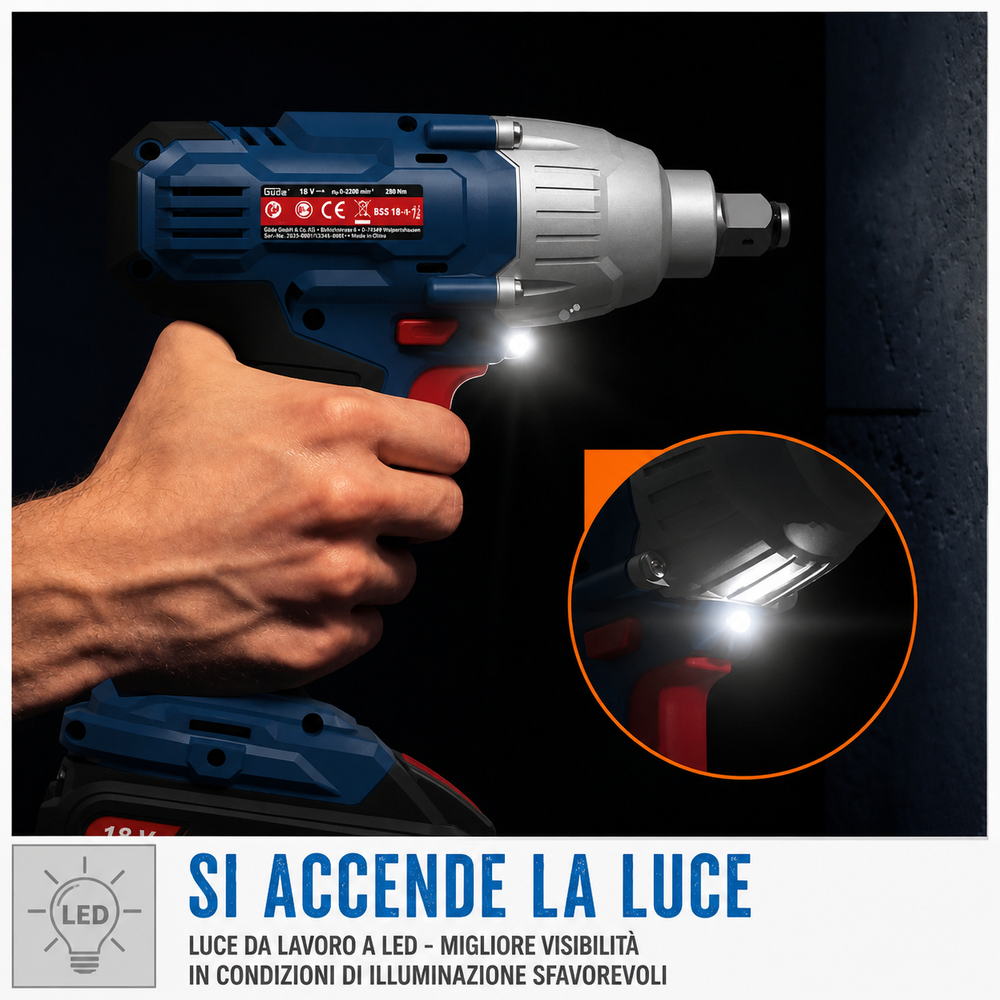 Elettroutensile portatile Guede avvitatore ad impulsi BSS 18 1/2-0