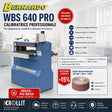 Rulli smerigliatura doppi Ø130×635 mm Bernardo WBS 640 Pro curvatura minima