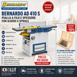 Tavolo filo 1.685 mm Bernardo AD 410 S stabilità piallatura