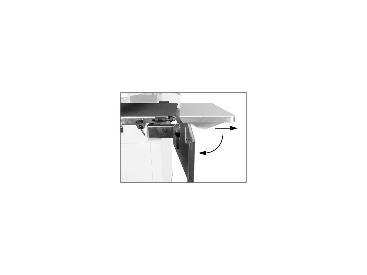 Componenti del set JET W723551: prolunga piano di entrata, prolunga piano di uscita e viti di montaggio incluse