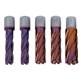 Kernbohrer HSSCO5 CDL in nACO, 14/18/22 mm, Bohrtiefe 50 mm, 5 Stück 