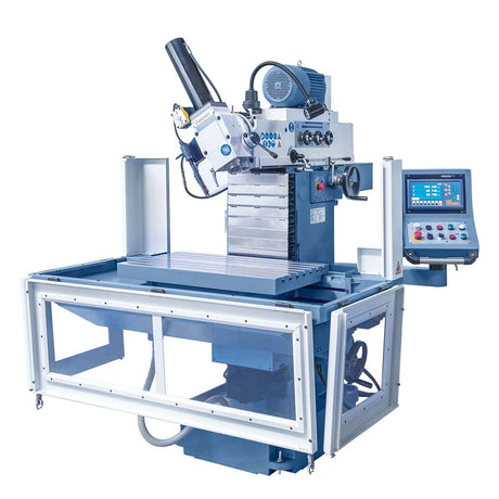 Bernardo Fresatrice di utensili TRM 900 con tavola da 900 x 500 mm, mandrini SK 40/ISO 40, serraggio idraulico utensili e display digitale a 3 assi ES-12 H.