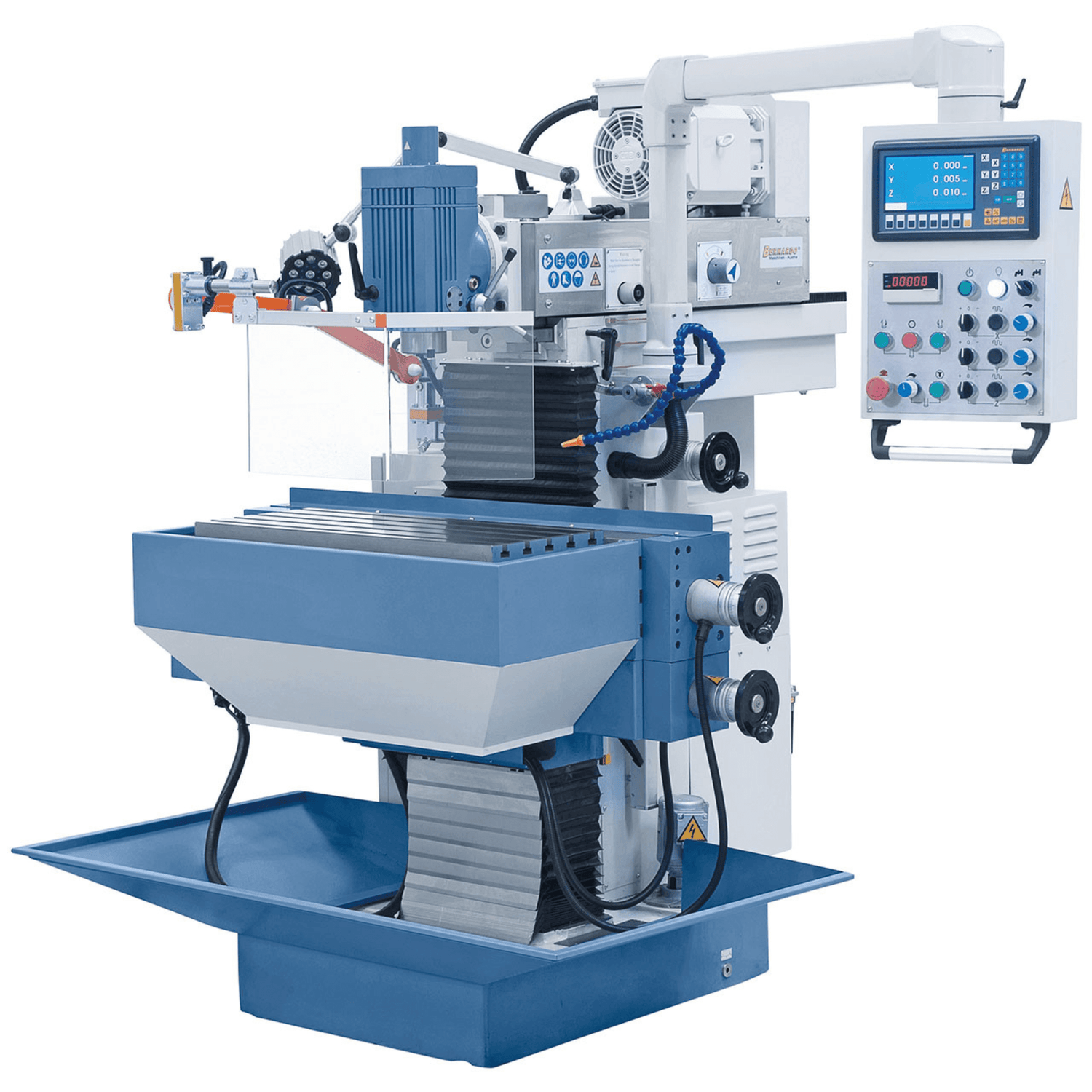 Bernardo Fresatrice di utensili WFM 750 Servo con tavola da 755 x 320 mm, servo motori, vite a ricircolo di sfere e display digitale a 3 assi ES-12 H.