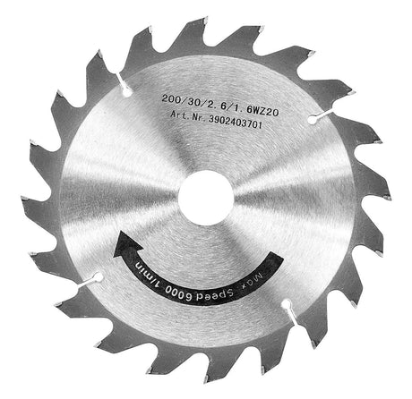 Lama sega circolare HM 200 x 3,0 x 30 mm / denti 20 17-1117