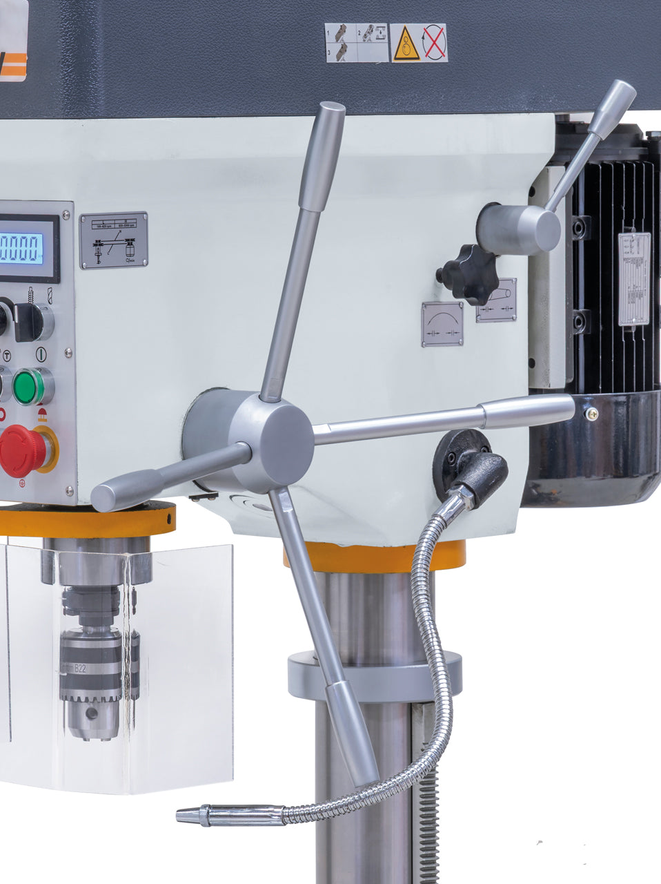 Trapano a colonna DM 35 CV / 400 V - leva di avanzamento