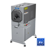 Macchina per sbavatura Flott BEM 250 Pro per la lavorazione di tubi e profili metallici, vista frontale in ambiente industriale