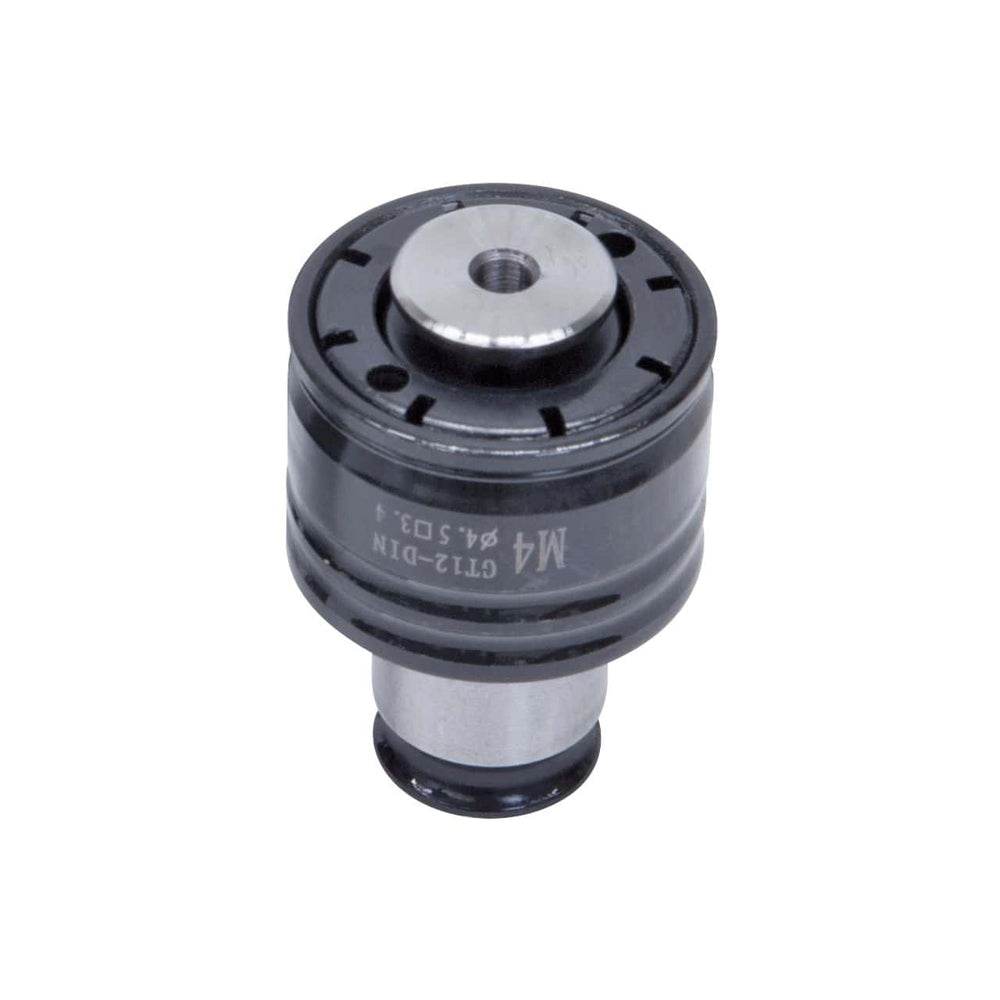 Mandrino rapido Bernardo GT 12 – 19 mm con attacco DIN 371 M4, dotato di frizione di sicurezza regolabile e sistema di cambio rapido per maschi filettatori.