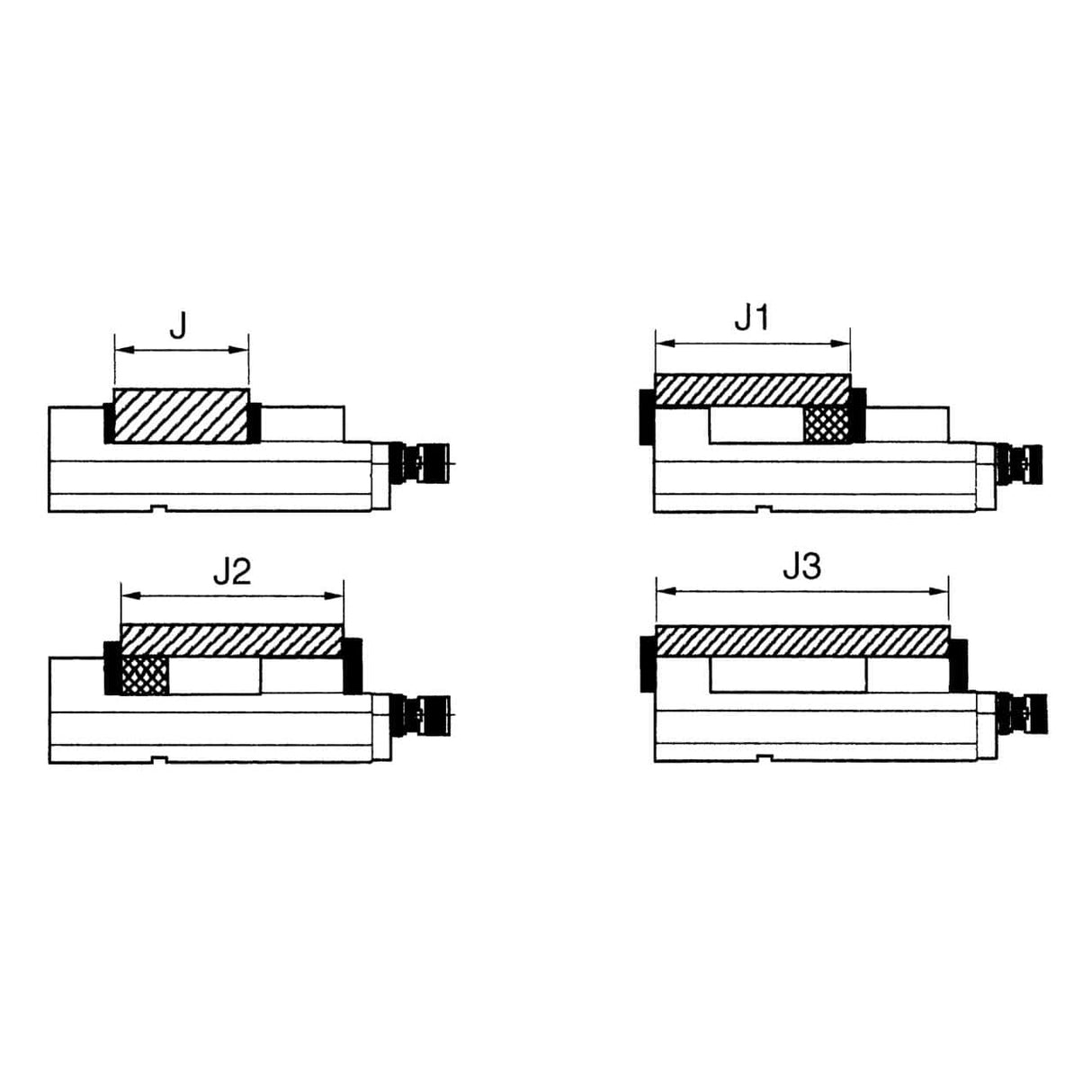 Hochdruck-Maschinenschraubstock - NC CHV 100 V