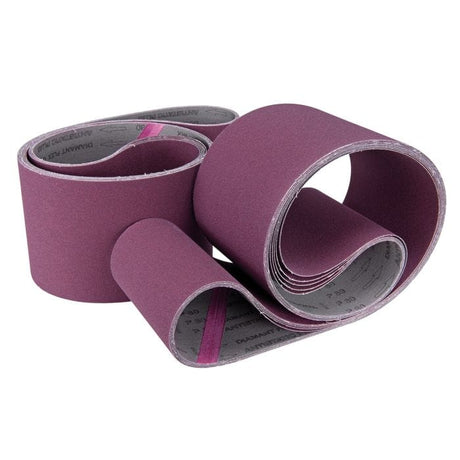 Nastro abrasivo professionale 2000 x 75 mm grana 40 per sgrossatura rapida su metallo e legno.
