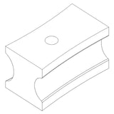 Pattino di scorrimento 1/4” G (Ø13,8) x 1/8” G (Ø 10,5) per BM 42 A / BM 60 A