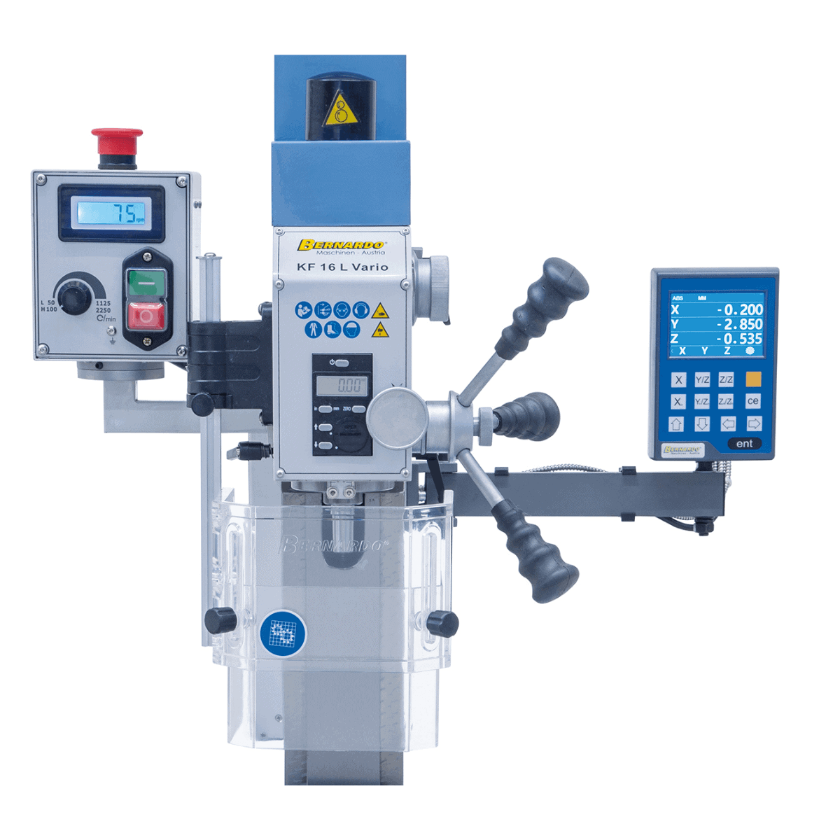 Bernardo KF 16 L Vario – Fresatrice con DRO 3 assi DT 40