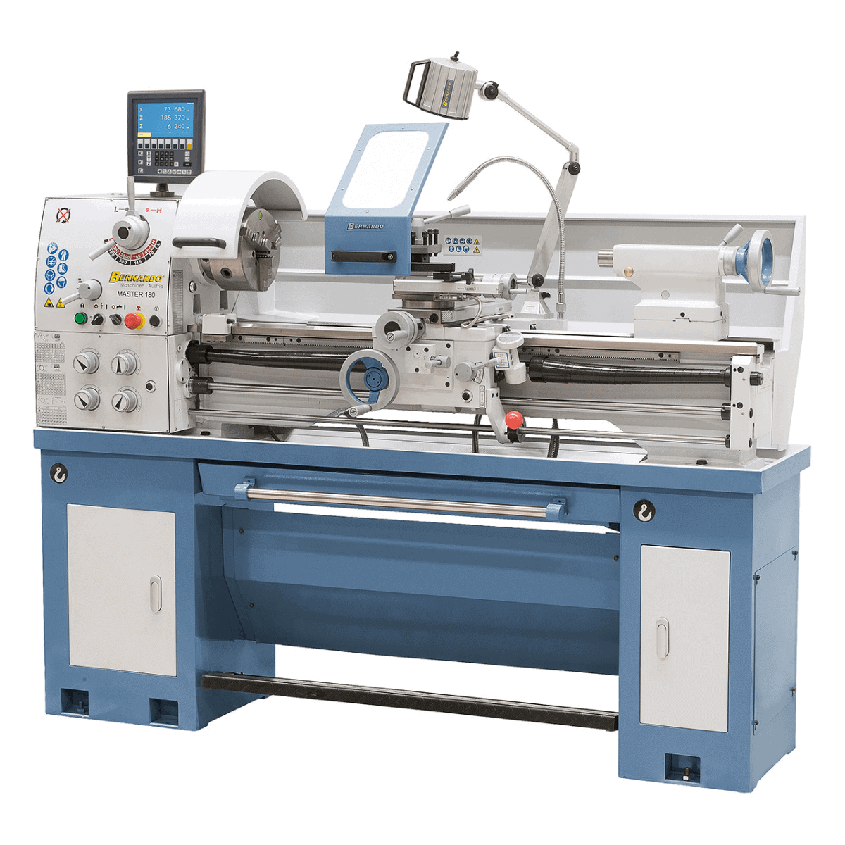 Tornio Bernardo Master 180 con DRO 3 assi ES-12 V