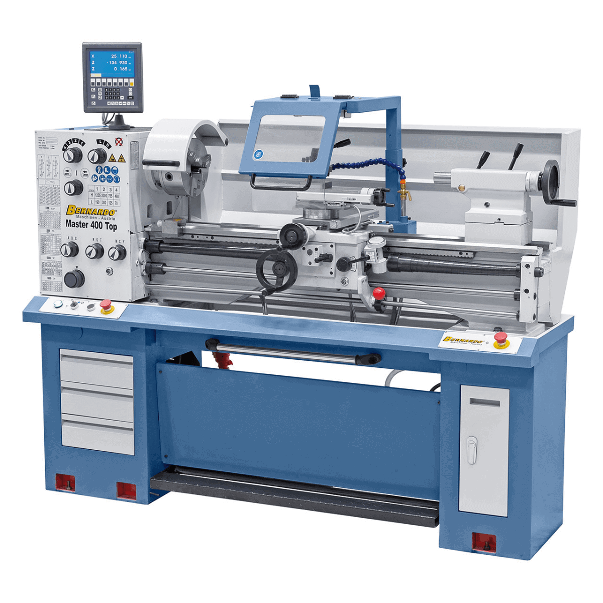 Tornio Bernardo Master 400 Top con DRO 3 assi ES-12 V