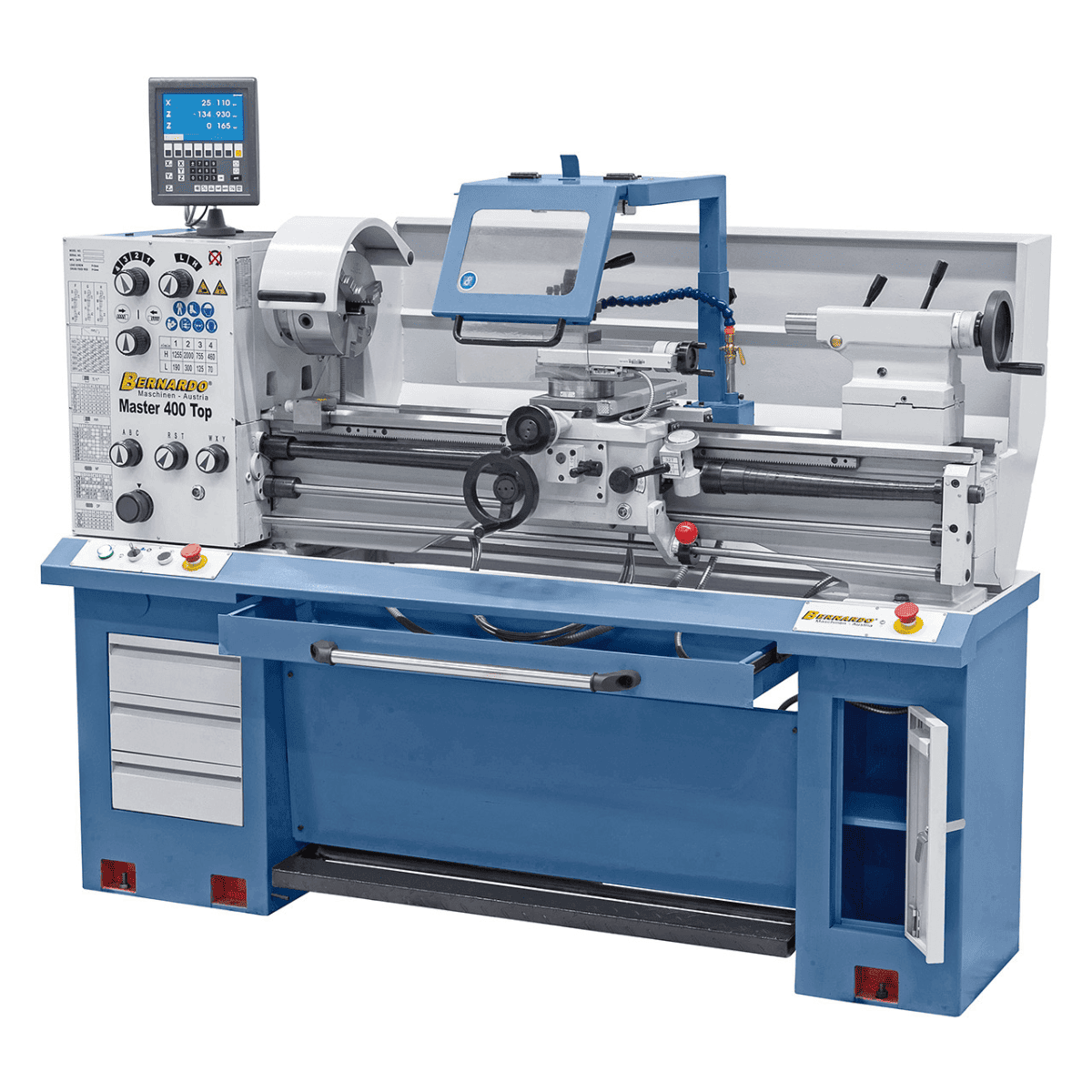 Tornio Bernardo Master 400 Top con DRO 3 assi ES-12 V