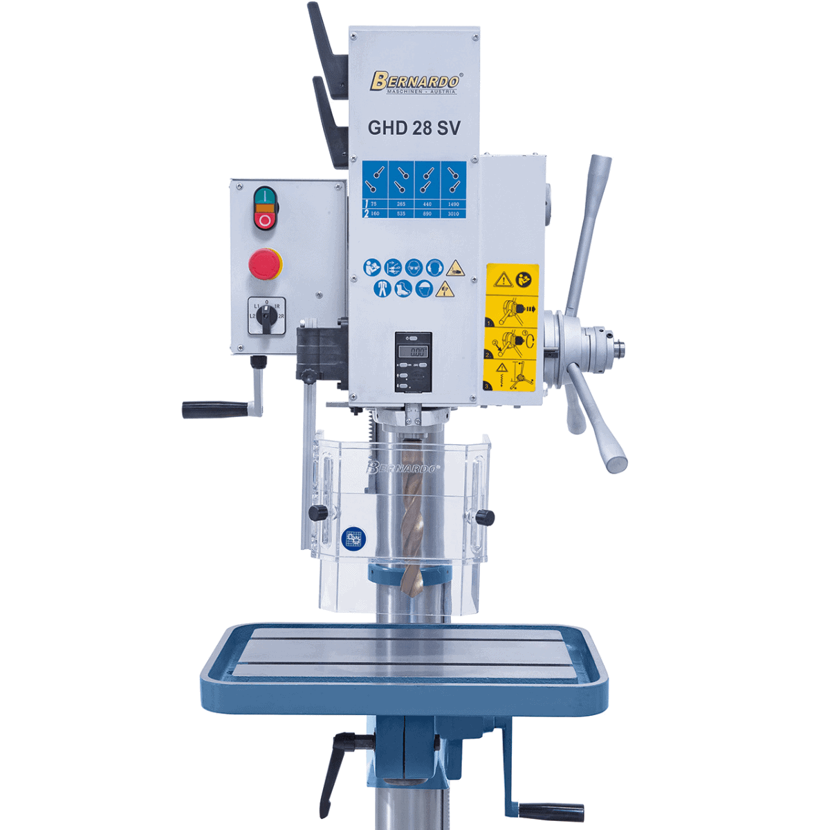 GHD 28 SV gear drill with digital display