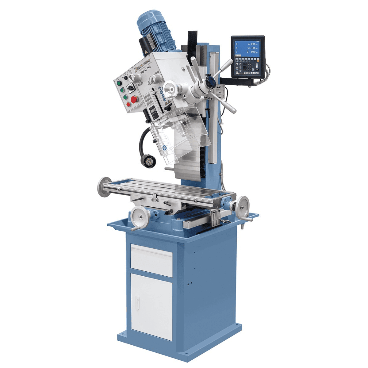 FM 45 HS Bohr-/Fräsmaschine mit 3-Achsen-Positionsanzeige ES-12 V