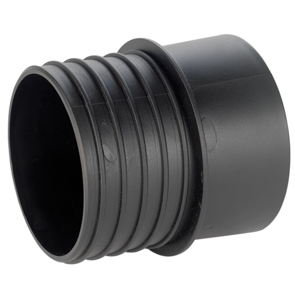 Raccordo filettato professionale per sistemi di aspirazione da 4 pollici, ideale per collegare tubi e accessori in impianti industriali.