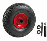 Ruote pneumatiche in gomma ER 10/4 incl. set di boccole