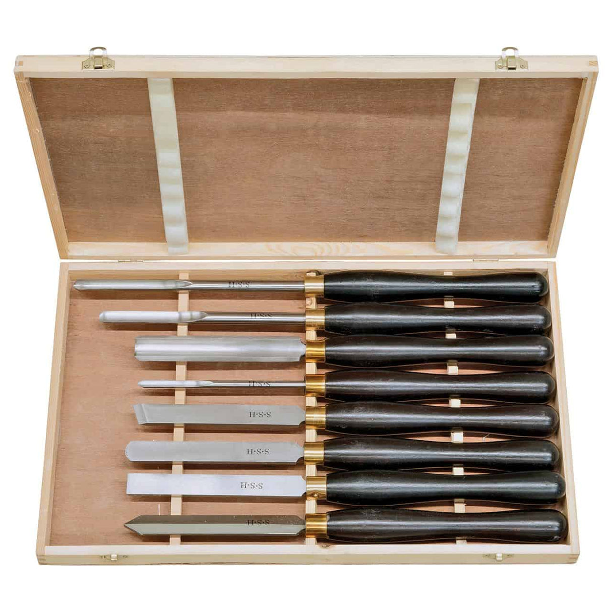 Set di lame da tornio professionali B, HSS, 8 pezzi.