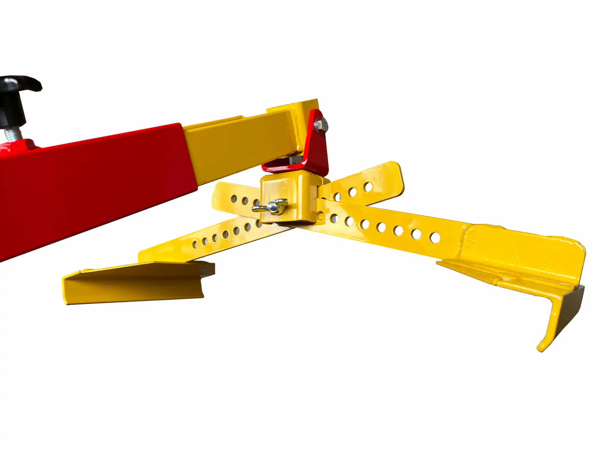 Set Ravendo con 2 pinze di presa flessibili bloccabili per carrello piastrellista, adatto a piastrelle da 500 a 800 mm con staffe incluse.