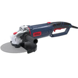 Smerigliatrice angolare Guede WS 230-2350 R da 2350 W con manico rotante, soft-start, calotta regolabile e impugnatura a 3 posizioni per uso professionale.