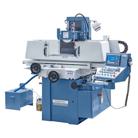 Bernardo BSG 2550 PLC con tavola 250 x 510 mm, piastra magnetica 250 x 500 mm, controllo Siemens PLC touch e avanzamento servoassistito.