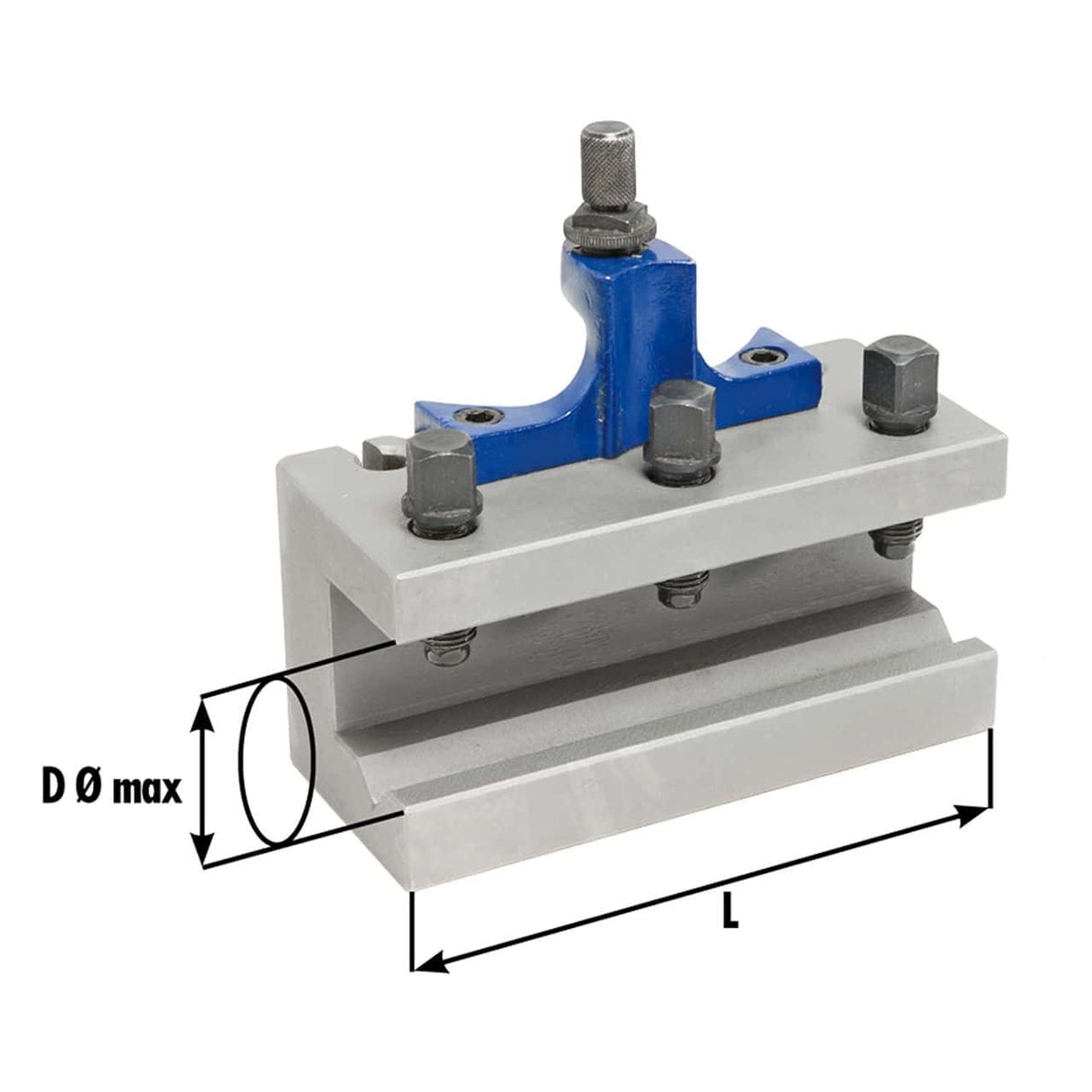 Wechselhalter mit prismatischem Einsatz Ø 32 x 130 mm für Maße B 23-1012