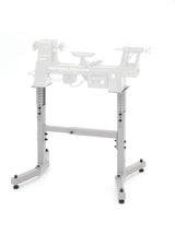 Supporto regolabile in altezza DML305/A per torni Record Power DML, ideale per migliorare stabilità ed ergonomia.