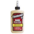 Flacone da 237 ml di Titebond II Colla per legno scuro D3, resistente all’acqua, con presa rapida e film marrone ideale per legni scuri e pregiati.