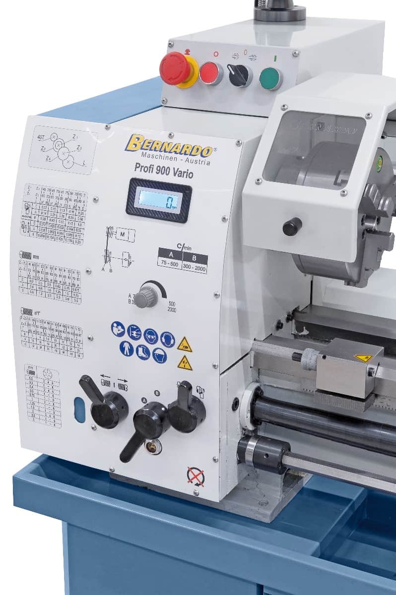 Tornio Bernardo Profi 900 Vario 400V – Con variatore elettronico