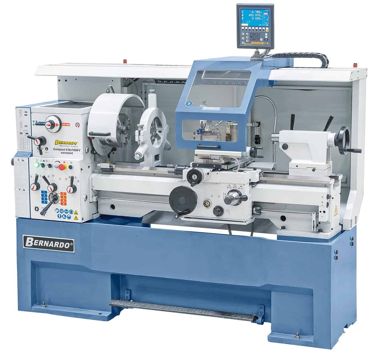 Tornio Bernardo Compact 410 x 1000 V-constant con DRO 3 assi ES-12 S
