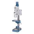 Trapano a colonna professionale Bernardo GB 40 S Vario con tavola 555 x 555 mm e avanzamento automatico, ideale per forature di precisione.
