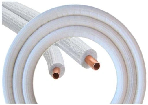 Tubo in rame da 3/8" Reventon, lungo 1 metro, ideale per collegamenti nei sistemi di condizionamento, refrigerazione e pompe di calore