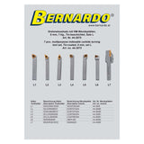 Utensile da tornio con inserti multitaglienti HM 8 mm, kit L