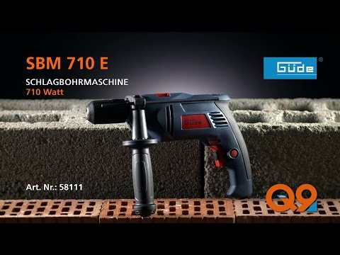 Trapano a percussione Guede SBM 710 E – 710 W con set punte e valigetta