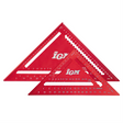 Squadra da carpentiere IGM Carpenter Square in duralumin con scala laser 0°–90° e tacche ogni 5 mm, versione 180 e 300 mm