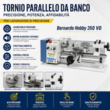 Tornio metallo Bernardo Hobby 350 VD